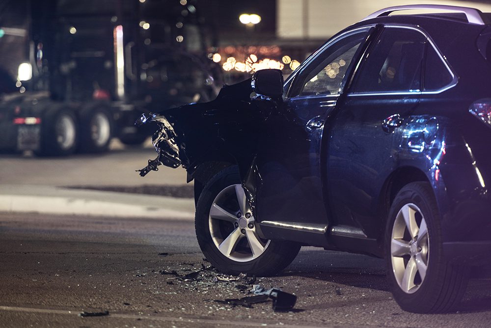 Car accident caused by drunk driving